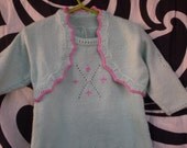 Sweet Dress and Bolero for 1 year Baby Girl
