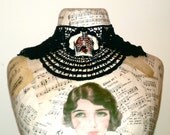 Anatomy Brooch - Memento mori Ribcage Blossoms