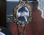 Golden Decadence No 2 - Luxury Gothic Framed Art Necklace With Exquisite Trinket Box