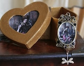 Dia de Lost Muertos - Gorgeus Dark Framed Art Necklace With Trinket Box