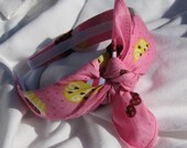 Bandana Knot Headband (PINK CUPCAKE)