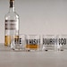 Whiskey, bourbon, scotch and rye - hand printed rocks glasses