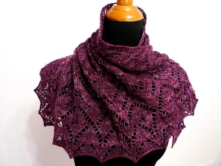 Taj-Mahal Shawl Knitting Pattern PDF file