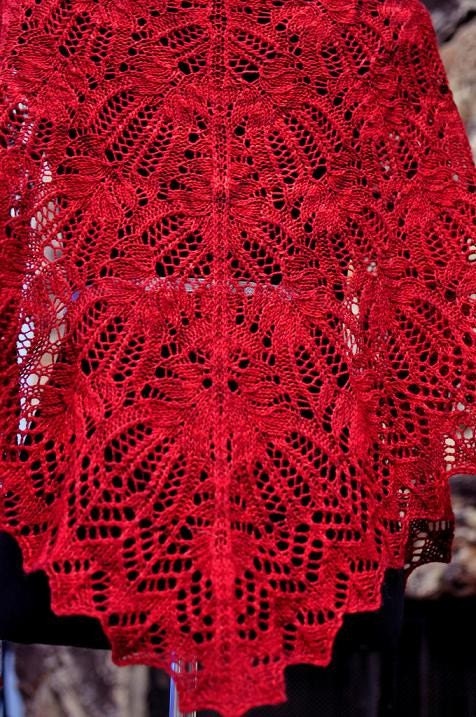 Jaali shawl knitting PDF