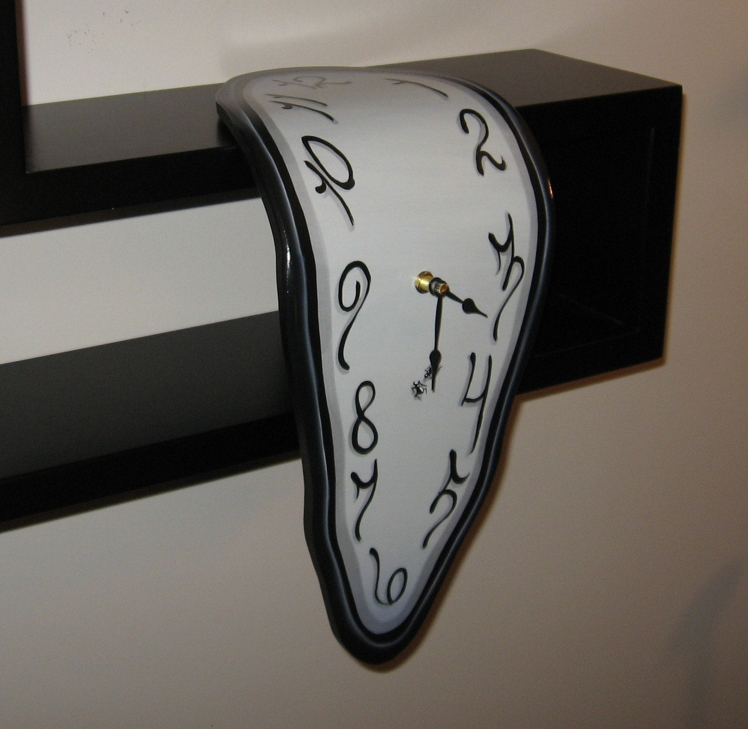 Melting Clock for Shelf or Mantel