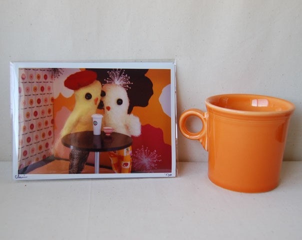 Chicken Art - Chickenpants Limited No. 14 - Coffee, Love and Chickenpants