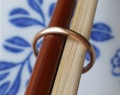 Organic Wedding Ring 14k Rose Gold Ring