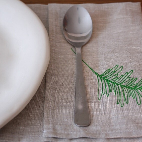 napkin, fern