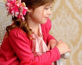 Hair bow instructions for funky loopy bows and custom boutique flip flops boutique PDF sewing tutorial
