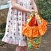 Fabric tote instructions PDF sewing pattern tutorial for 12 inch Barbie dolls accessory bag