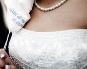 Wedding Dress Label Simple Something blue