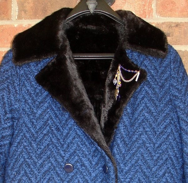 Blue Linda - Vintage Day Coat 