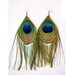 peacock earring