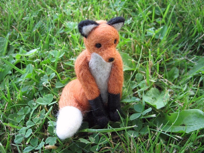 Little Fox   Needle Felted Figurine