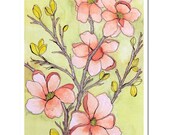 Magnolia Branch in Spice--8"X10" Fine Art Print