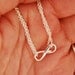 Infinity Necklace doubled