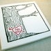 custom heart -- tree print wall art -- personalized with your names or initials