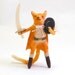 Spun Cotton Vintage Style Puss in Boots Figure