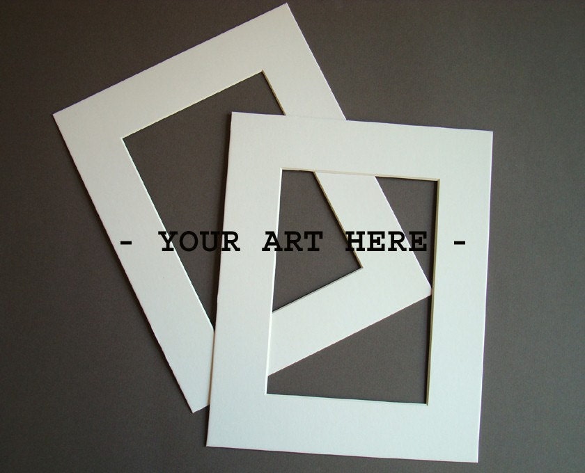Matting Services for Original Artwork - (8 x 10) in White