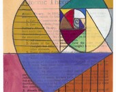 Golden Mean in Blue - Fine Art Giclee Print
