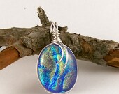 Fused Glass Dichroic Pendant