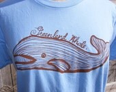 GREENLAND WHALE Womens T-Shirt Size M, L, or XL American Apparel