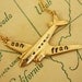 MiniPersonalized Gold Plane Gold Chain