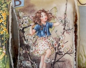 Nursery Decor, Childs Pillow, Doll Pillow, Fairy Pixie Pillow, Alphabet All Natural, Shower Present