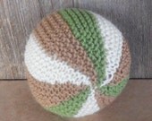Waldorf Toy - Natural Wool HandKnit Ball - Custom knit for you in colors of your choiceHoliday Kids Toys