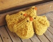 Waldorf Toy - Stuffed Animal - Chickens/ Miniature - All Natural Farm Toy