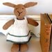 Natural Stuffed Animal Toy, handKnit by Woolies CUSTOM Order for YOU, Natural Childrens Toy