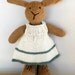 Natural Stuffed Animal Toy, handKnit by Woolies CUSTOM Order for YOU, Natural Childrens Toy