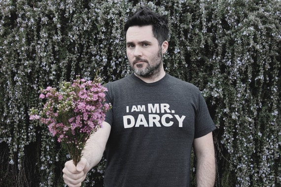 I Am Mr. Darcy- S.M.L.XL.              charcoal grey  - Jane Austen