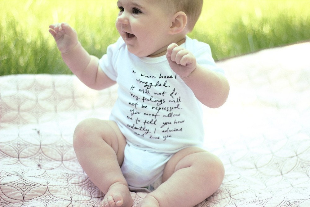 Mr. Darcy Proposal Onesie