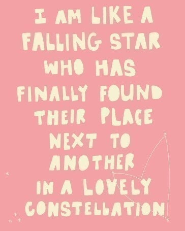 Where We Sparkle Forever - love print, wedding gift, anniversary gift, typography, stars, inspirational art, motivational poster