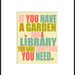 digital print, typography, quote art, garden, art print, poster, reading, library, gardener, girl, mom, studio mela  - The Sweet Life