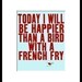 digital print, the original on etsy, our best selling, typography, art quote, happy bird print, illustration - SO VERY HAPPY  (red)