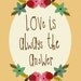 THE GOLDEN RULE - floral art