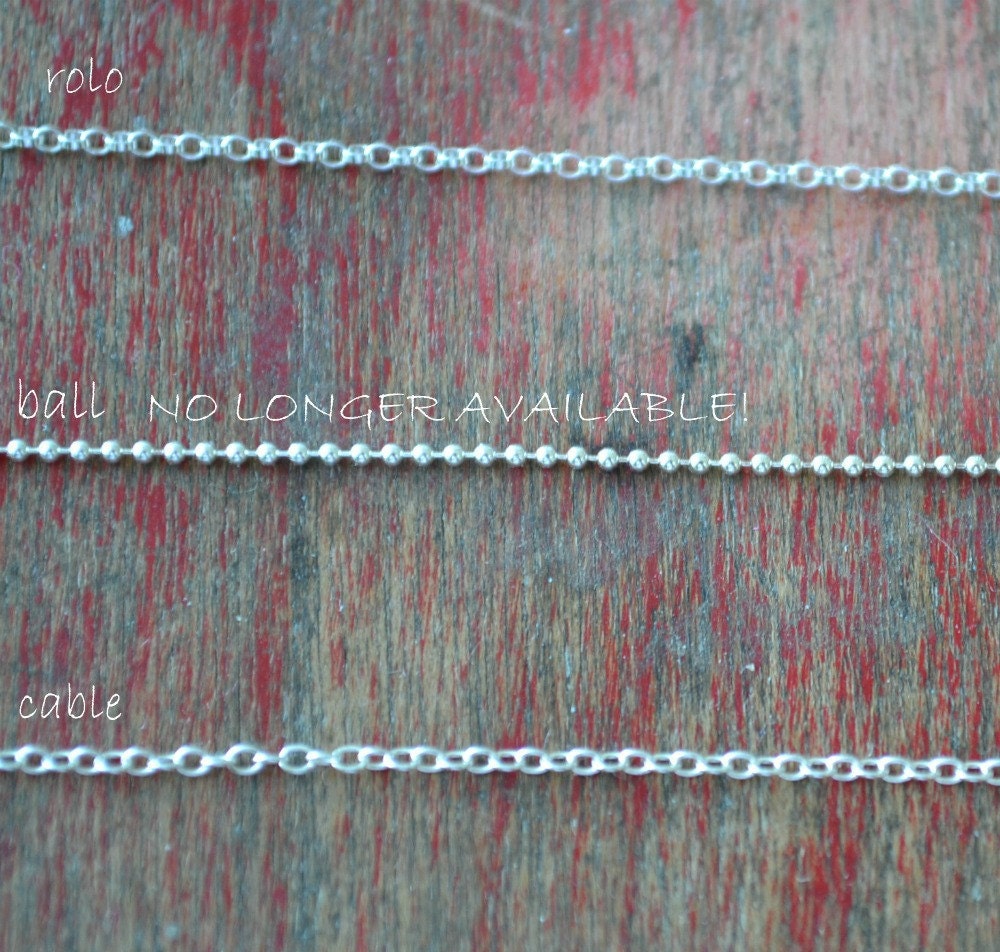 hand stamped necklace-custom, personalized sterling silver letter charms