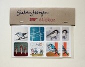 siebenmorgen stickers - home - set of 12 vinyl stickers/6 designs - 22x22mm