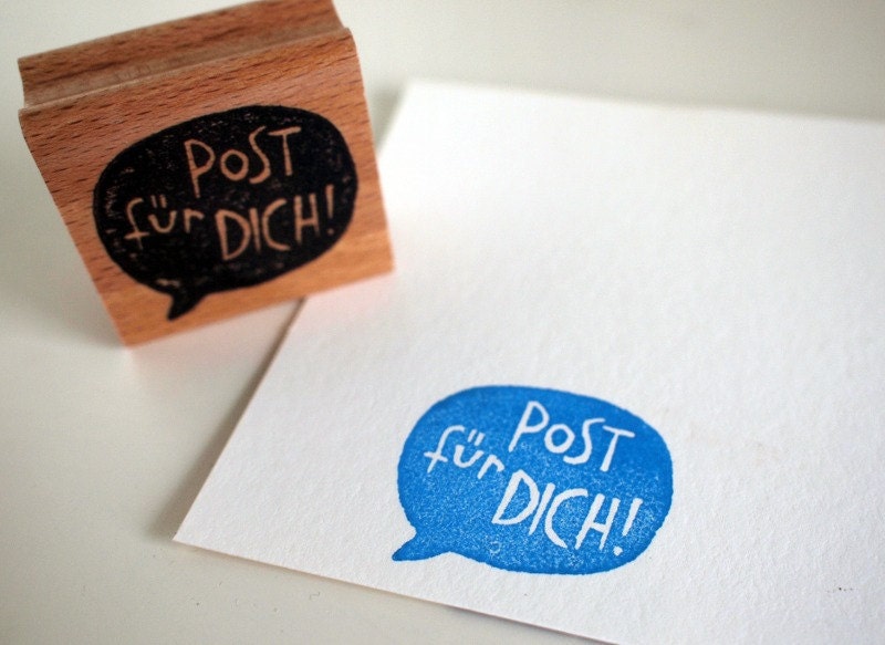 Post für Dich - rubberstamp - 4x4cm - by SiebenMorgen