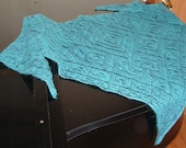 Diamonds within Diamonds Shawl Pattern  in Worsted Weight yarn - PDF file