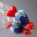 RESERVED Loribeads -Queen of Hearts Special Edition Pendant- lampwork beads