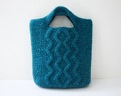 Felted Handbag in Turquoise
