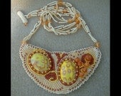 Sunny Path - Artisan Handmade Bead Embroidered Necklace