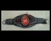 Winding Path - Artisan Handmade Bead Embroidered Bracelet