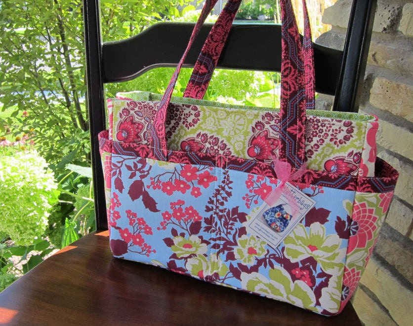 Diaper Bag Tote - Purse - Hadley Large Patchwork - Baby Bag - With Stroller Straps - 14 Pockets - Heirloom.