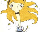 Original--As she grows (an Alice drawing)