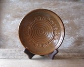 Small Sun Bowl Nutmeg with Spiral