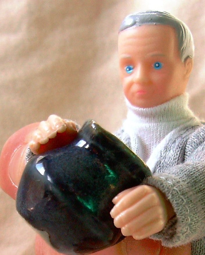 Pretty Blue Jug Miniature